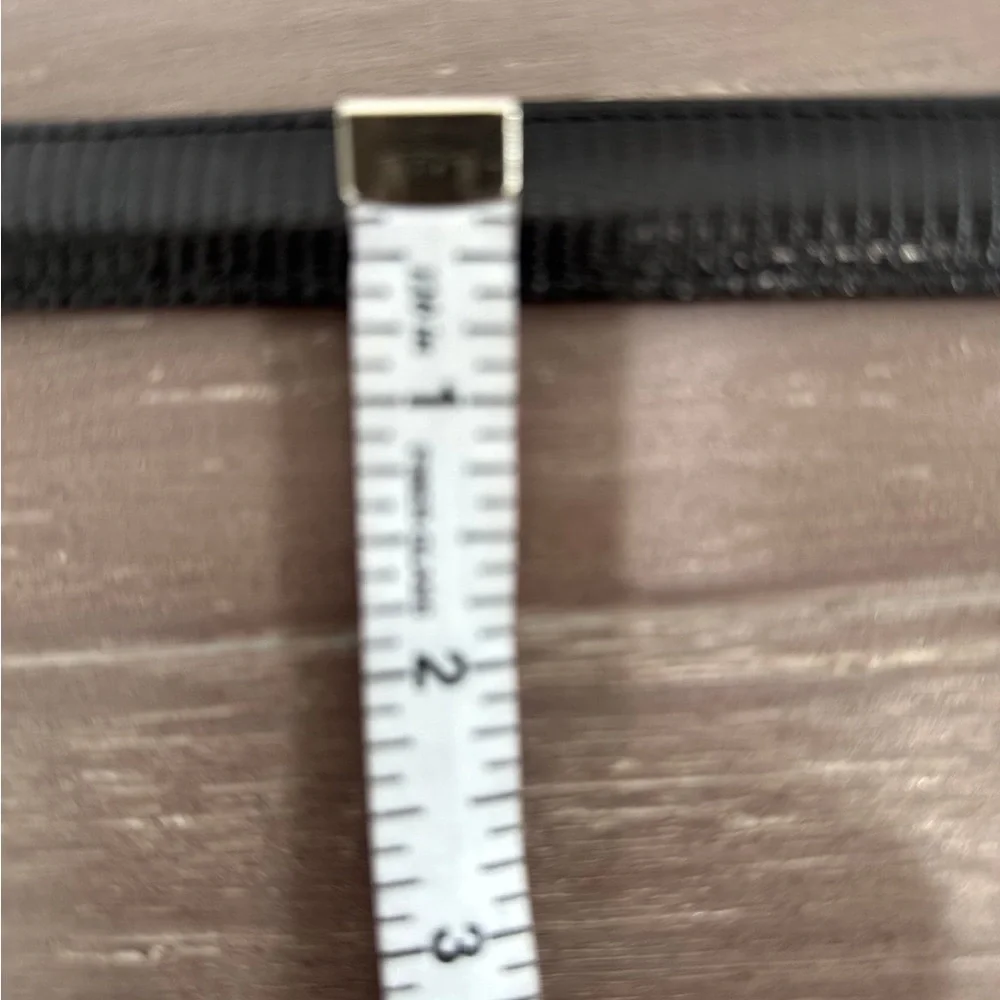 NWOT Brighton croc western festival leather black belt size Medium